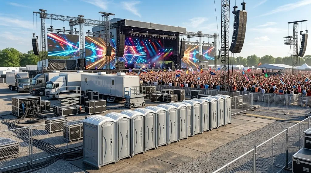 Concert Restroom Rental in Livonia, MI